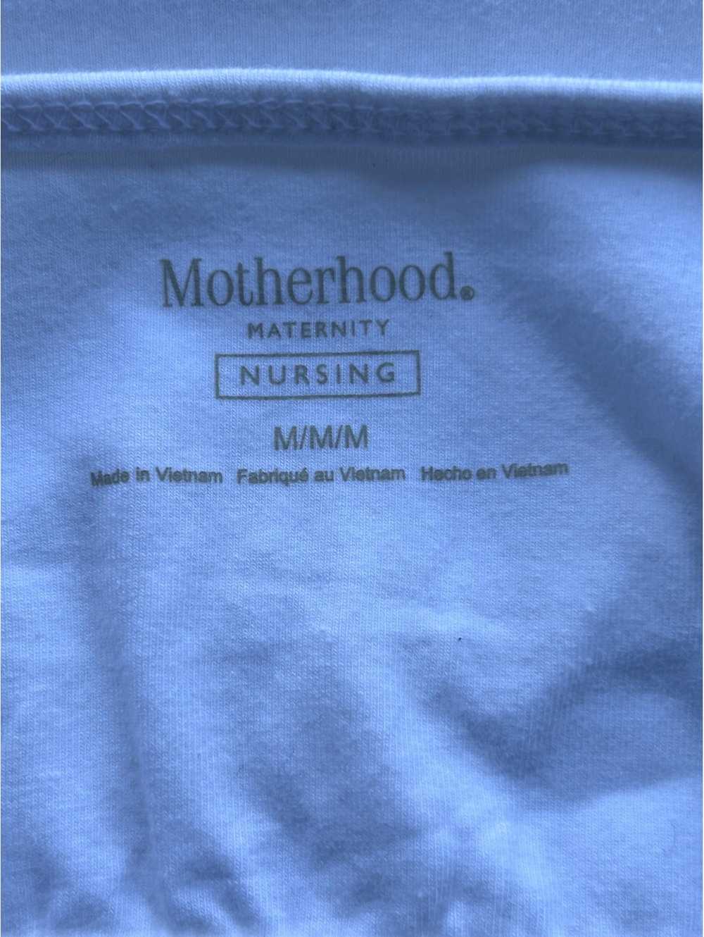 New! Motherhood Maternity Nursing Tank Top Size Medium White - Picture 5 of 15